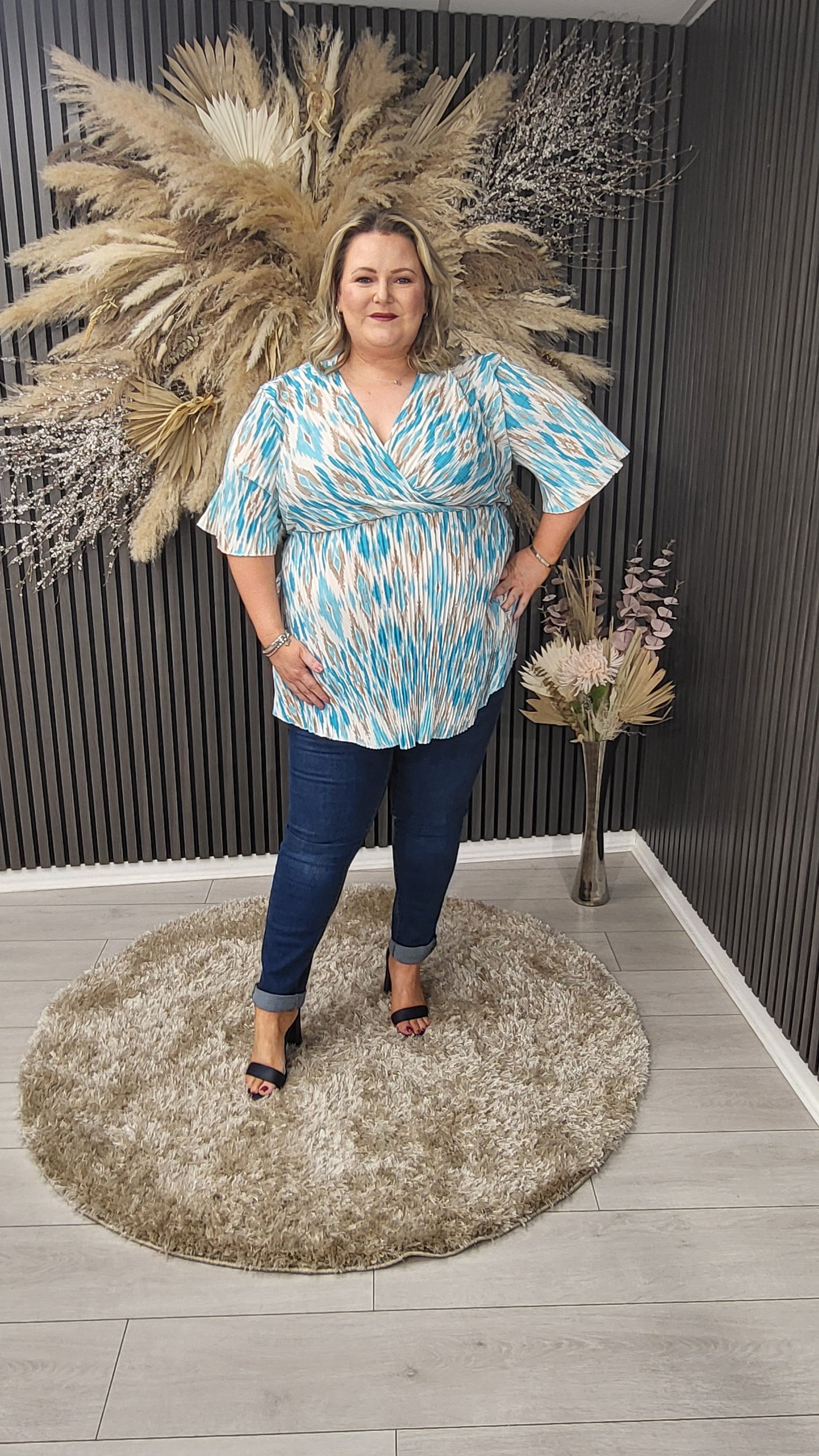 MYRA TOP - BLUE