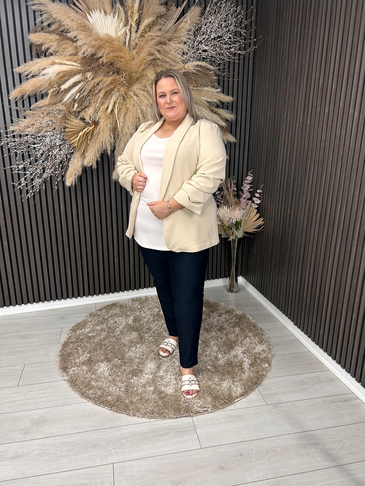 TANYA BLAZER - BEIGE