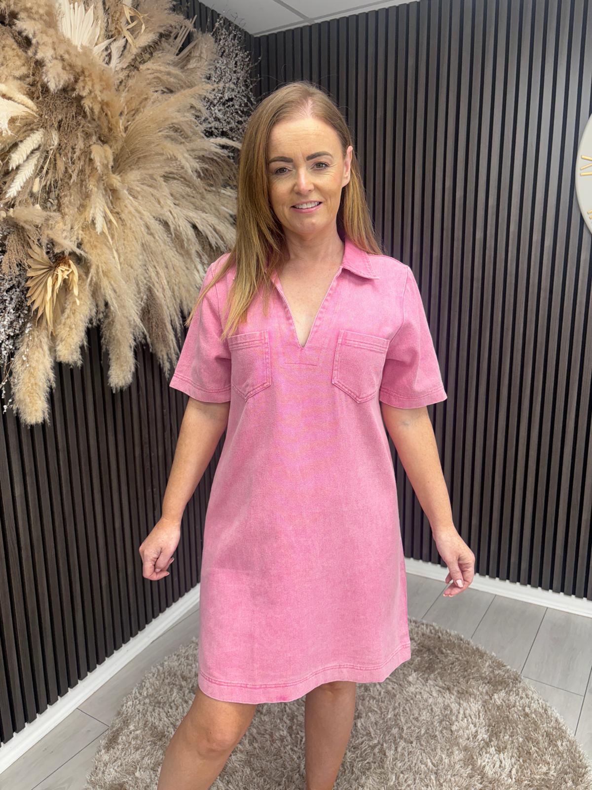 DELANEY DRESS - PINK