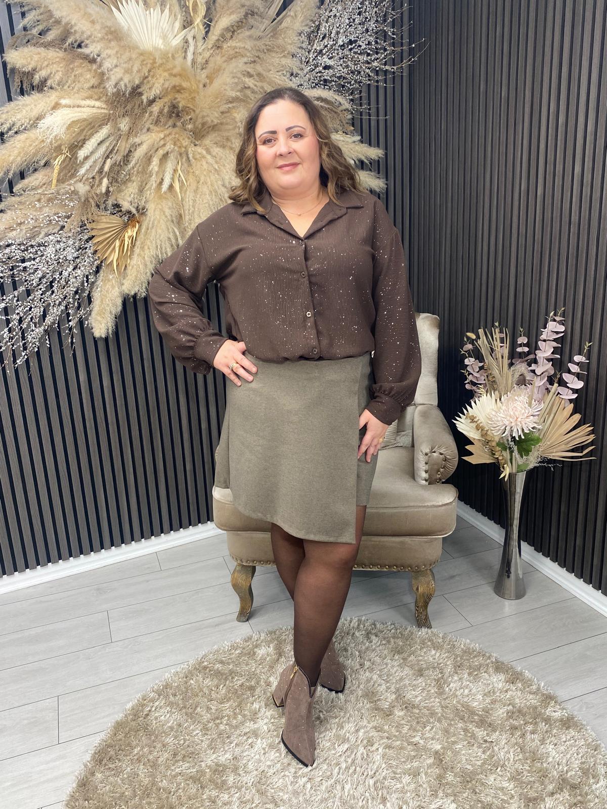 ISABELLA SHIRT - BROWN