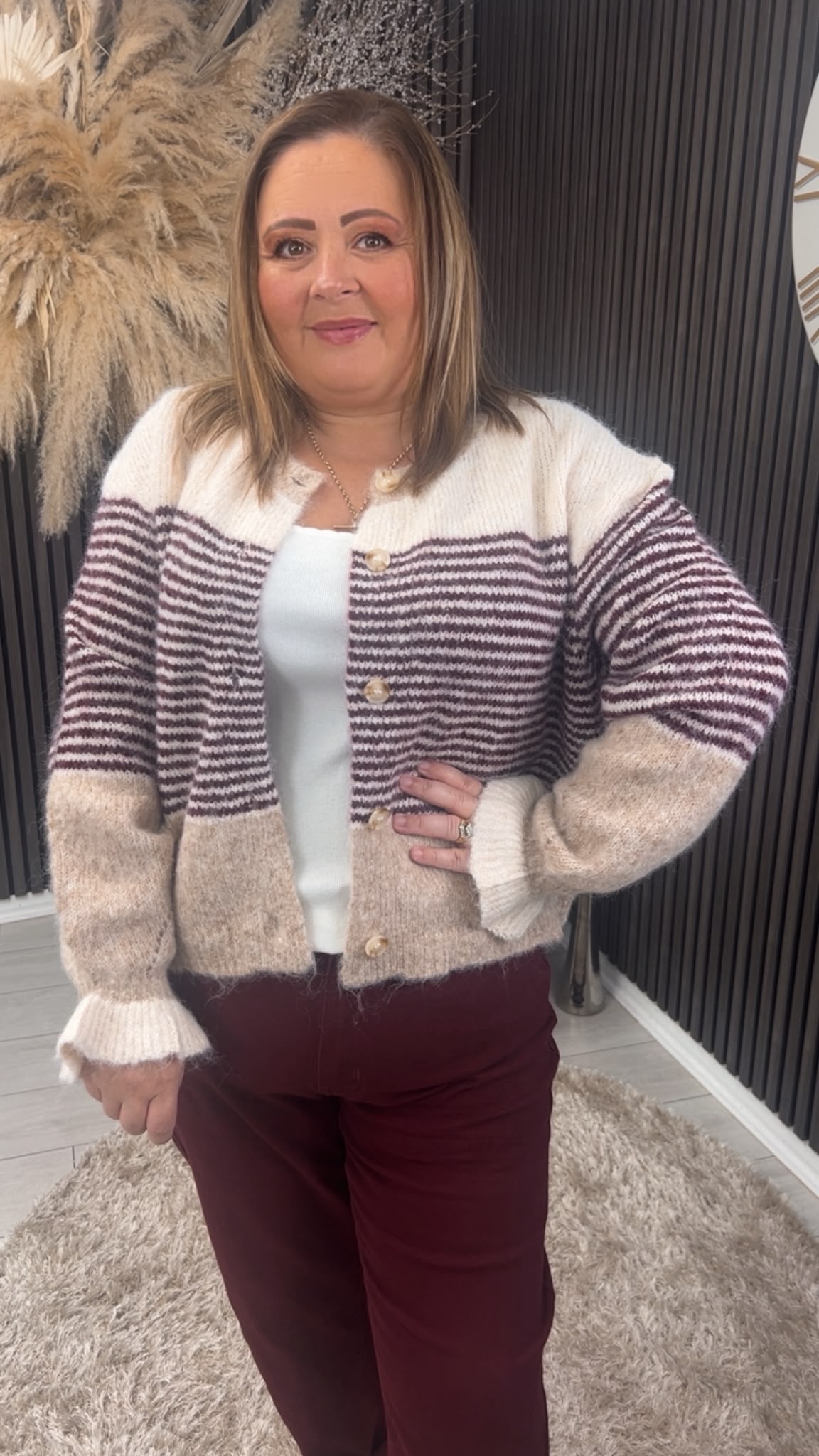 JESSA JEANS - BURGUNDY