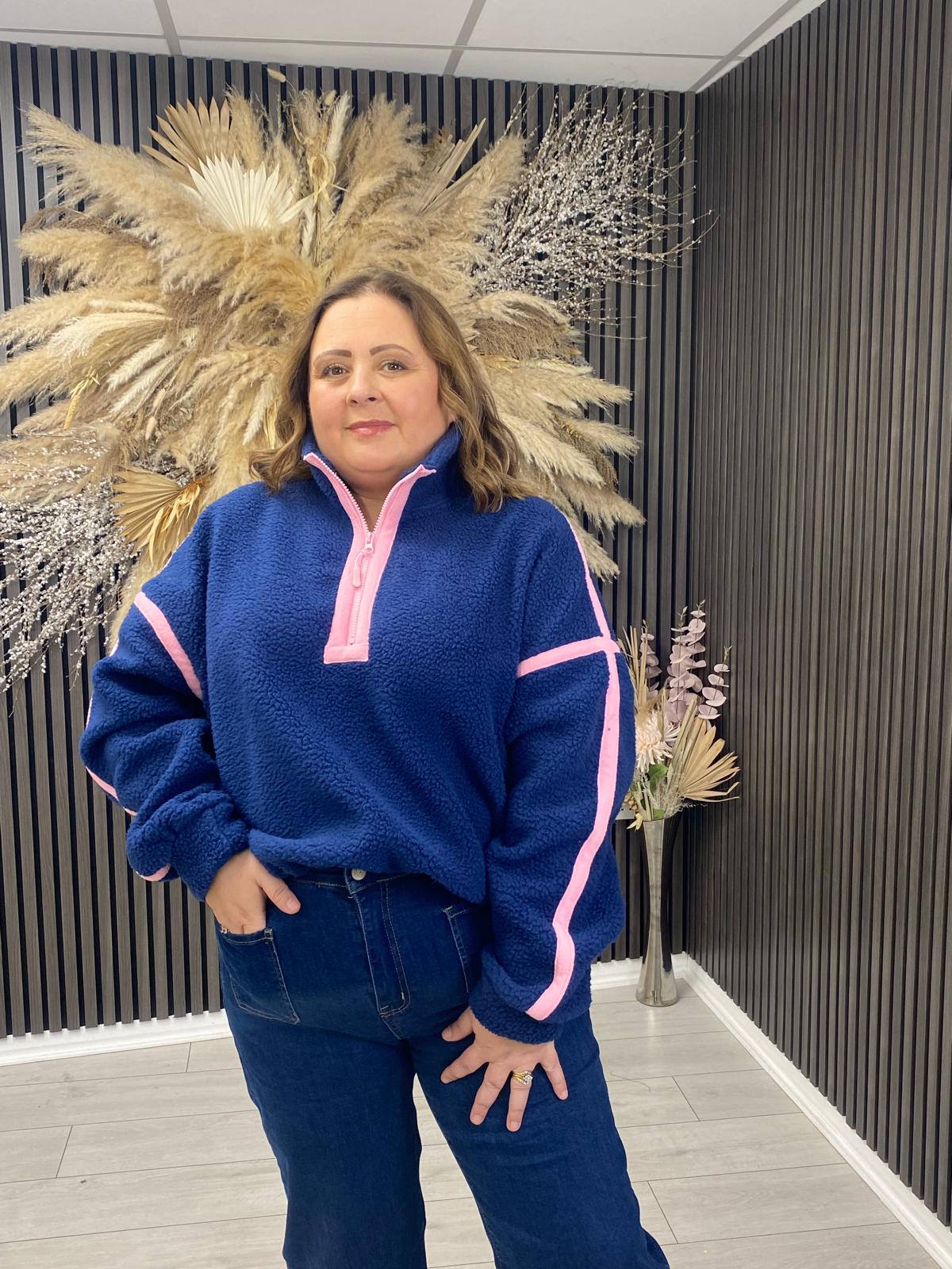 LULU FLEECE - NAVY