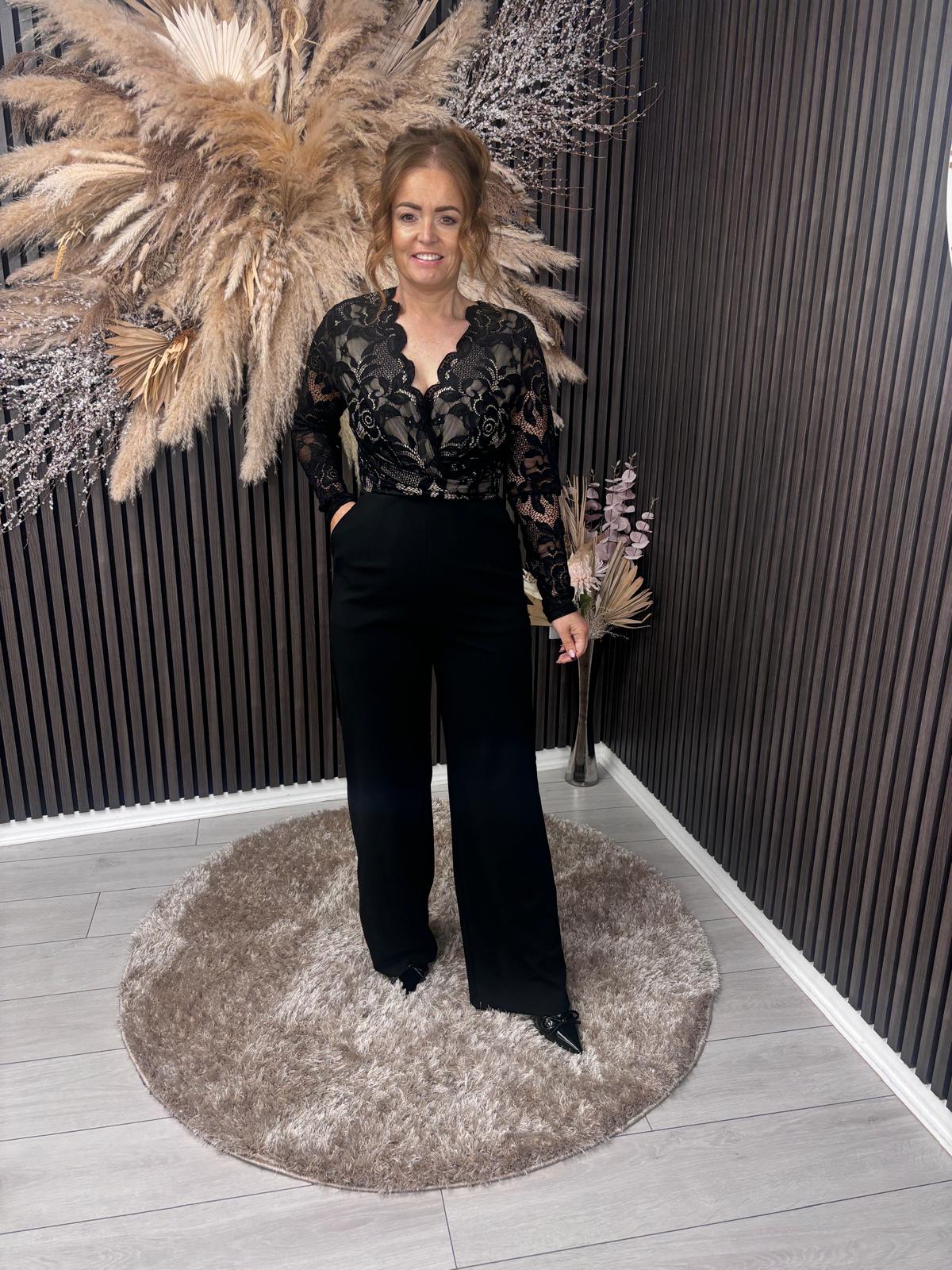 BRIDGET-ANNE LACE JUMPSUIT