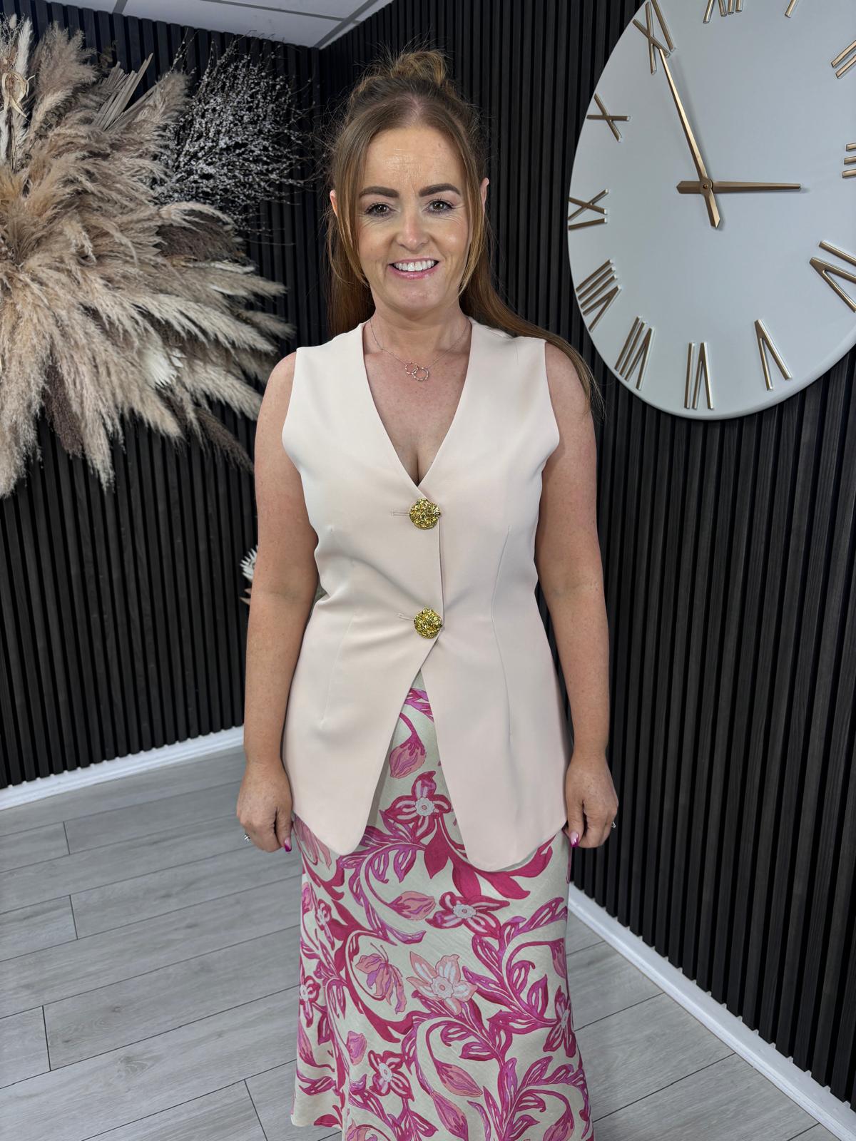 MOLLIE WAISTCOAT - PINK