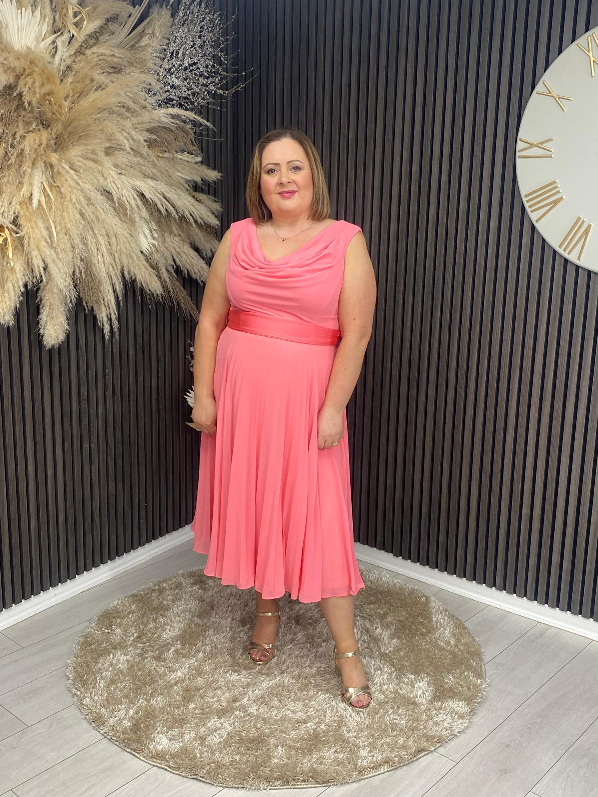 TATIANNA DRESS - CORAL