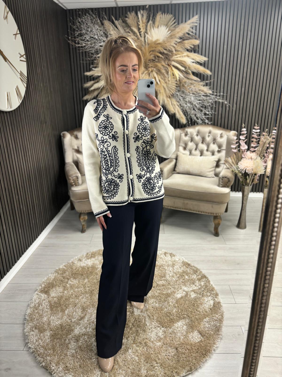 CALLIE TROUSERS - NAVY
