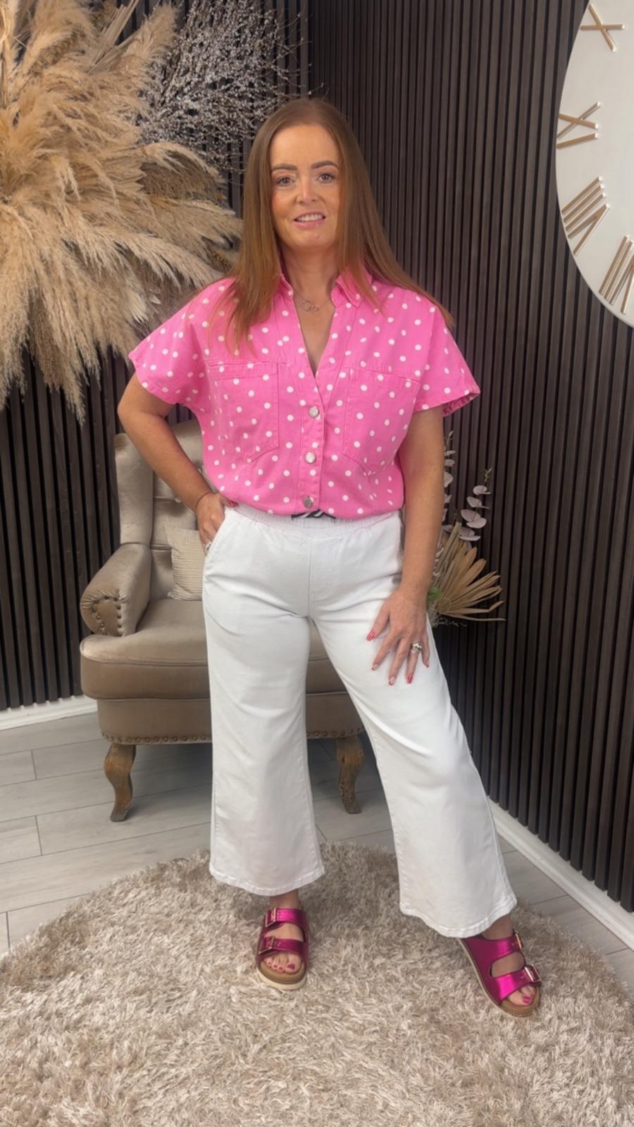 SUZANNE CROPPED JEANS - WHITE