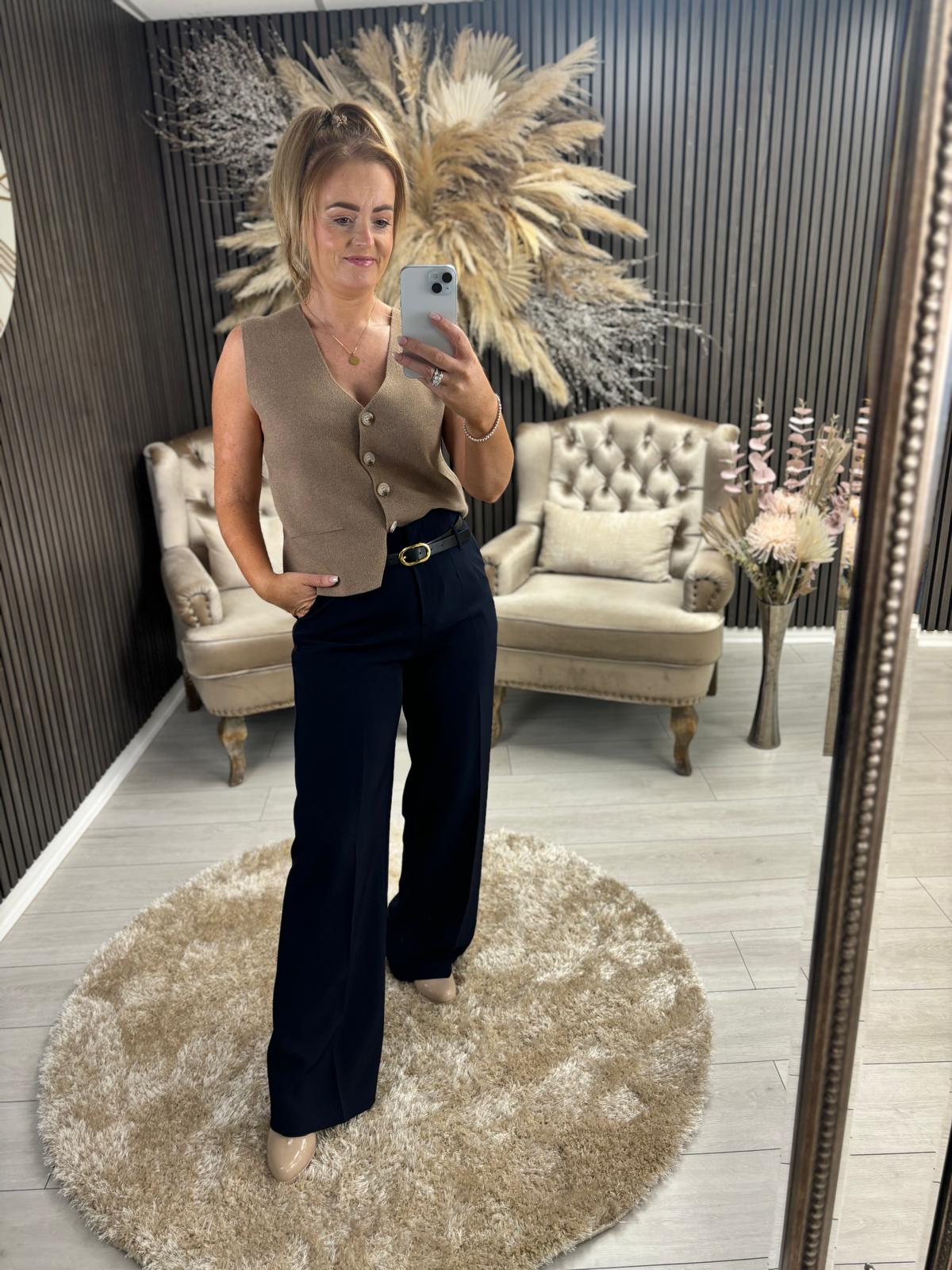 CALLIE TROUSERS - NAVY