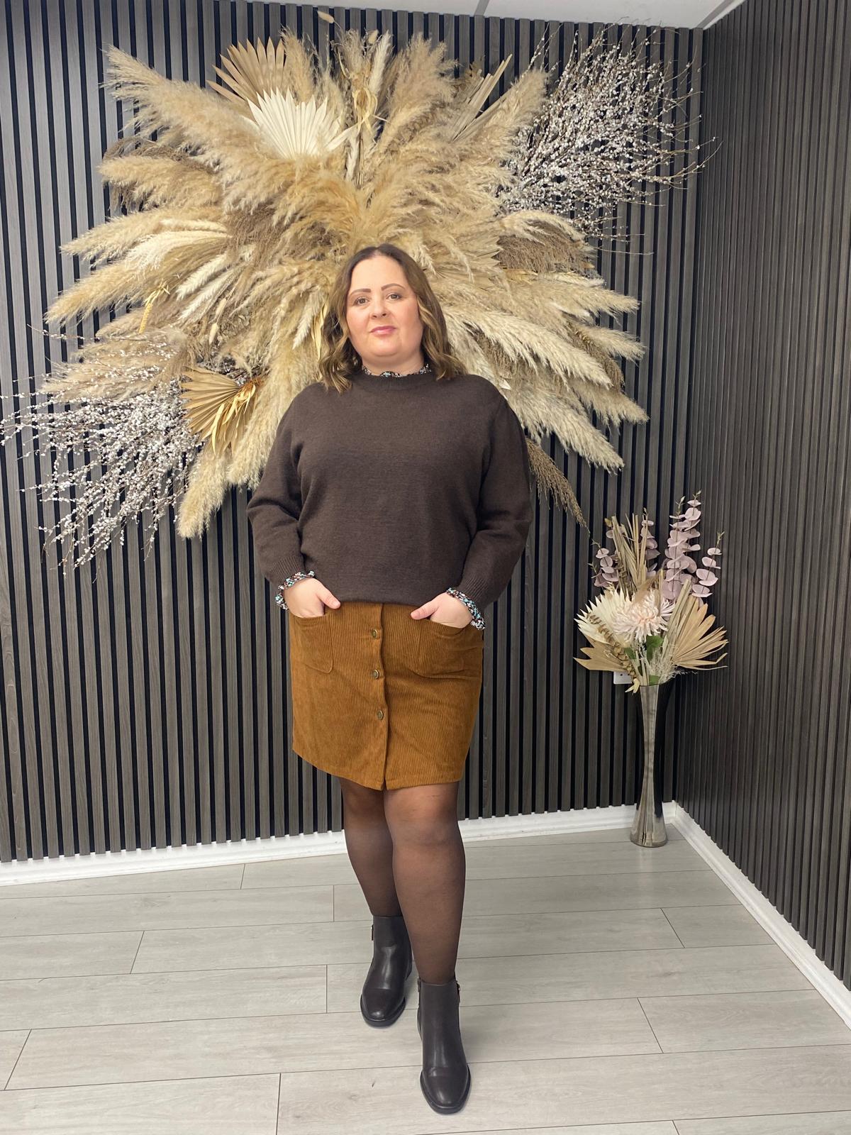 INEZ JUMPER - BROWN