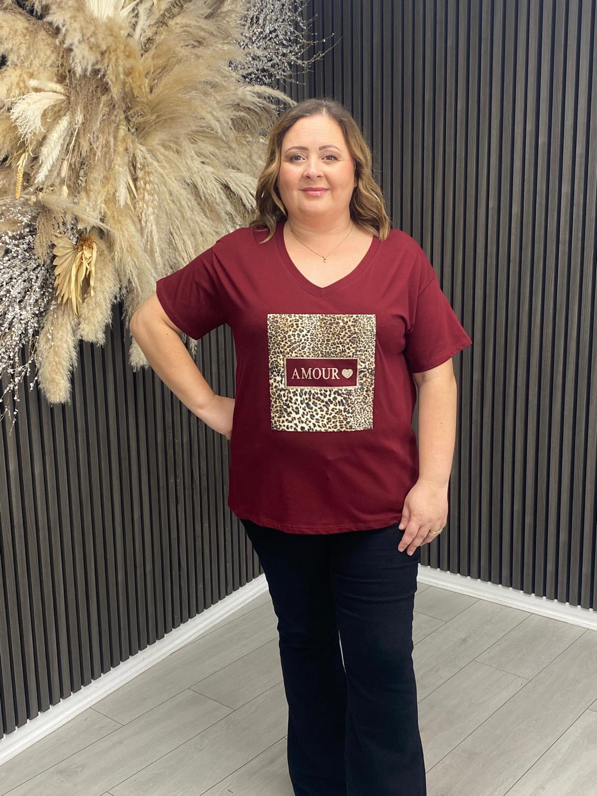 DEIRDRE T-SHIRT - BORDEAUX