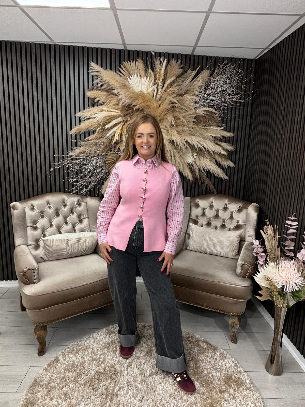SOFIA VEST - PINK