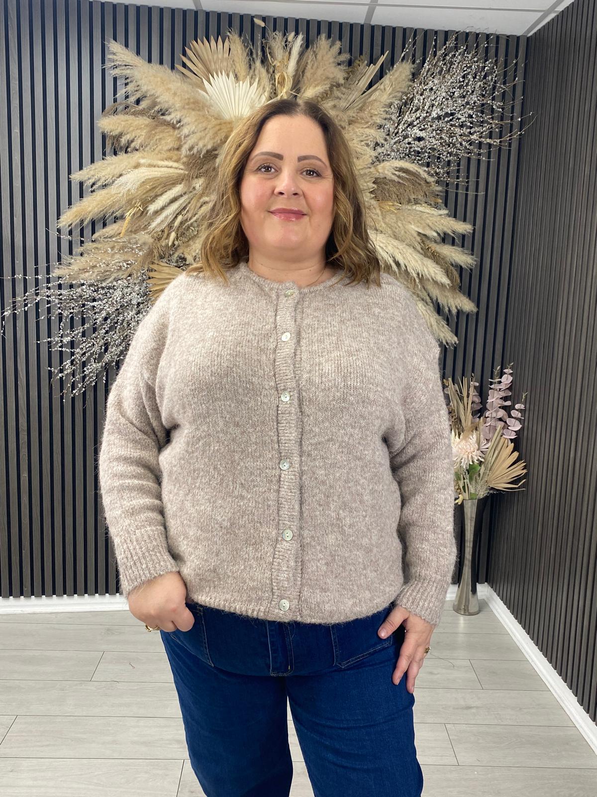 MURIEL CARDIGAN - TAUPE
