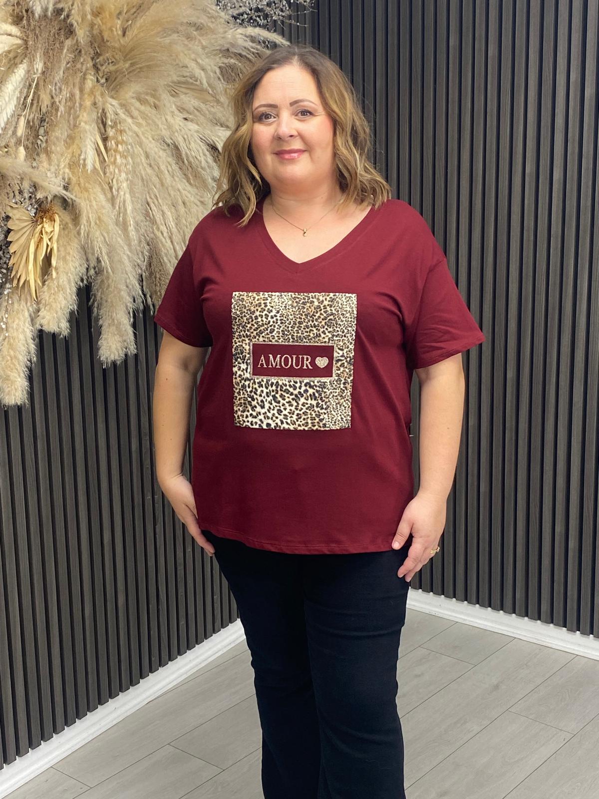 DEIRDRE T-SHIRT - BORDEAUX