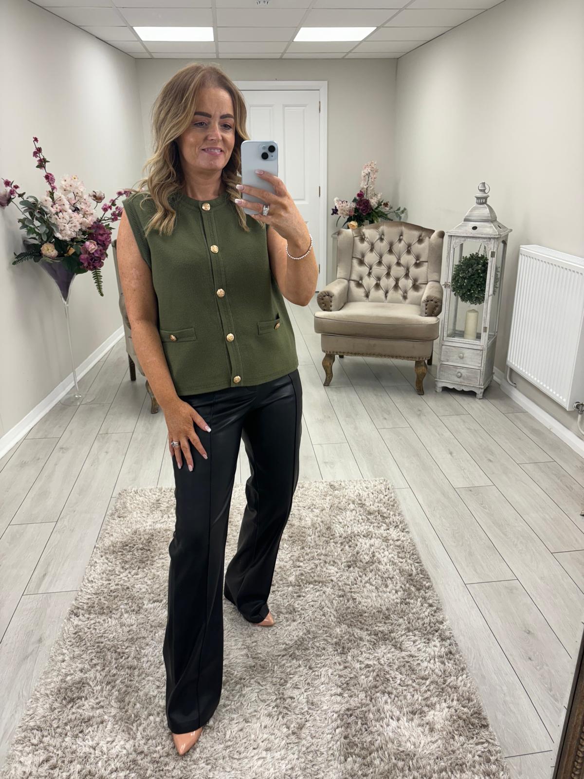 ARIANA VEST - KHAKI