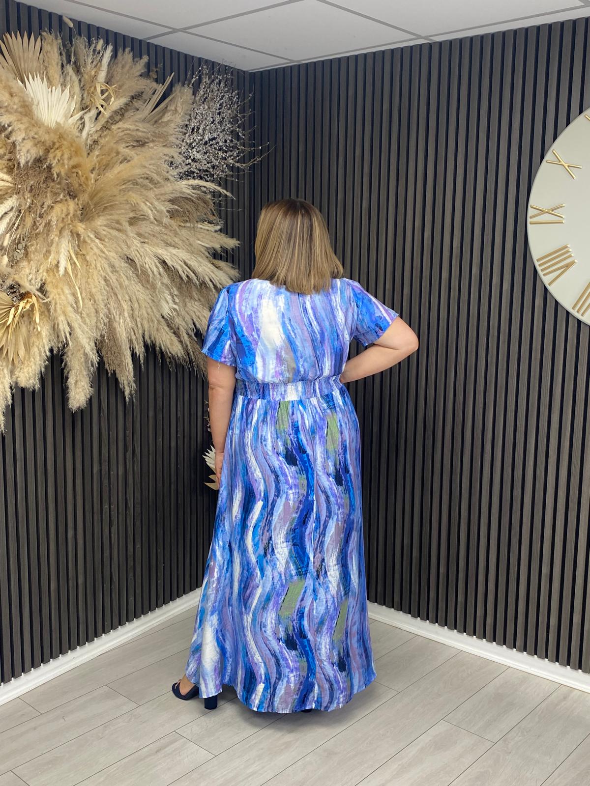 MEGAN ROSE DRESS - PURPLE/BLUE