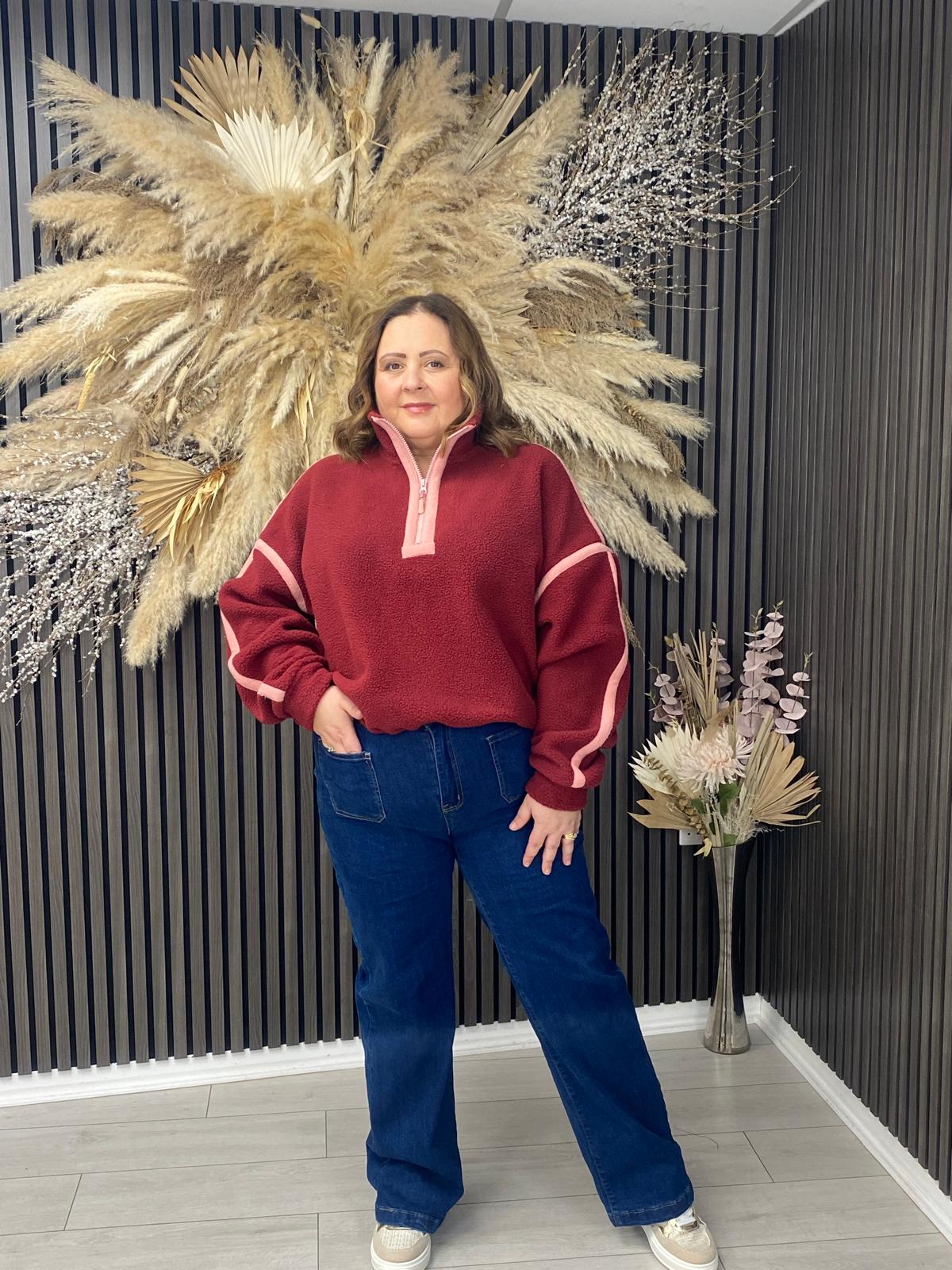 LULU FLEECE - BERRY