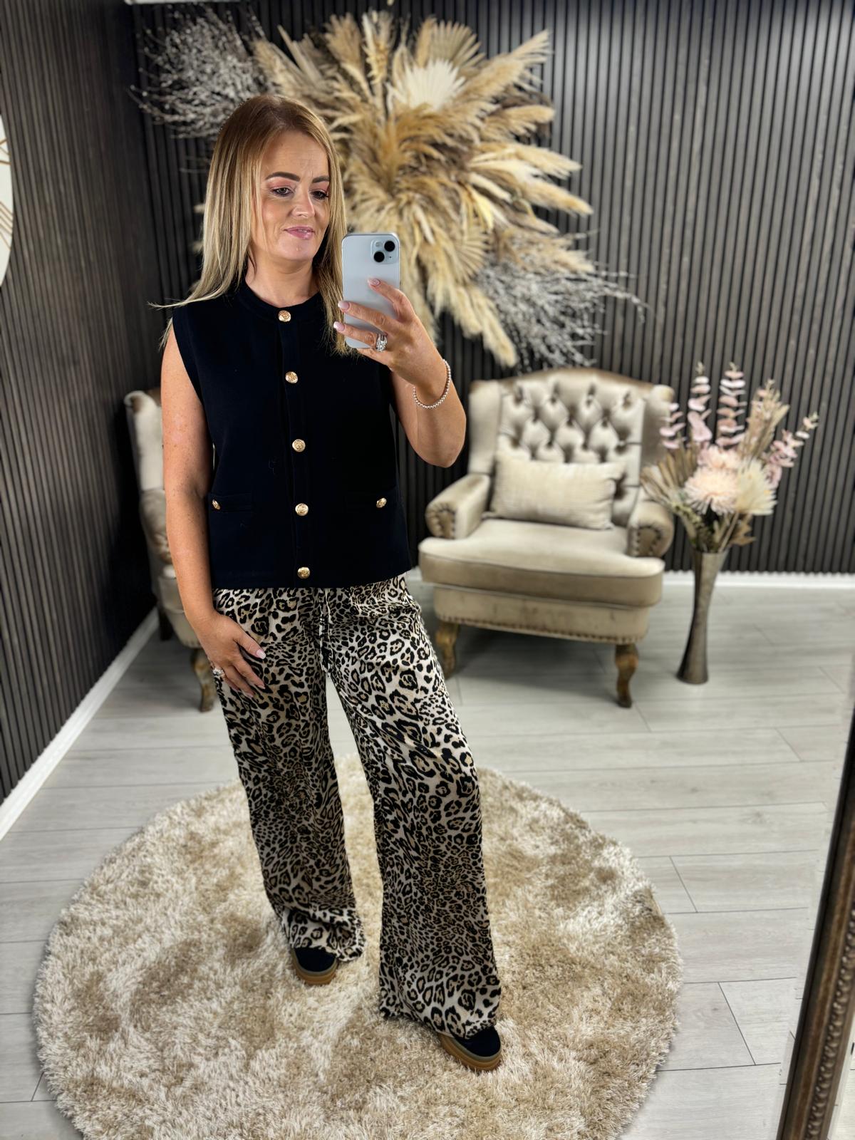 AILISH TROUSER - LEOPARD