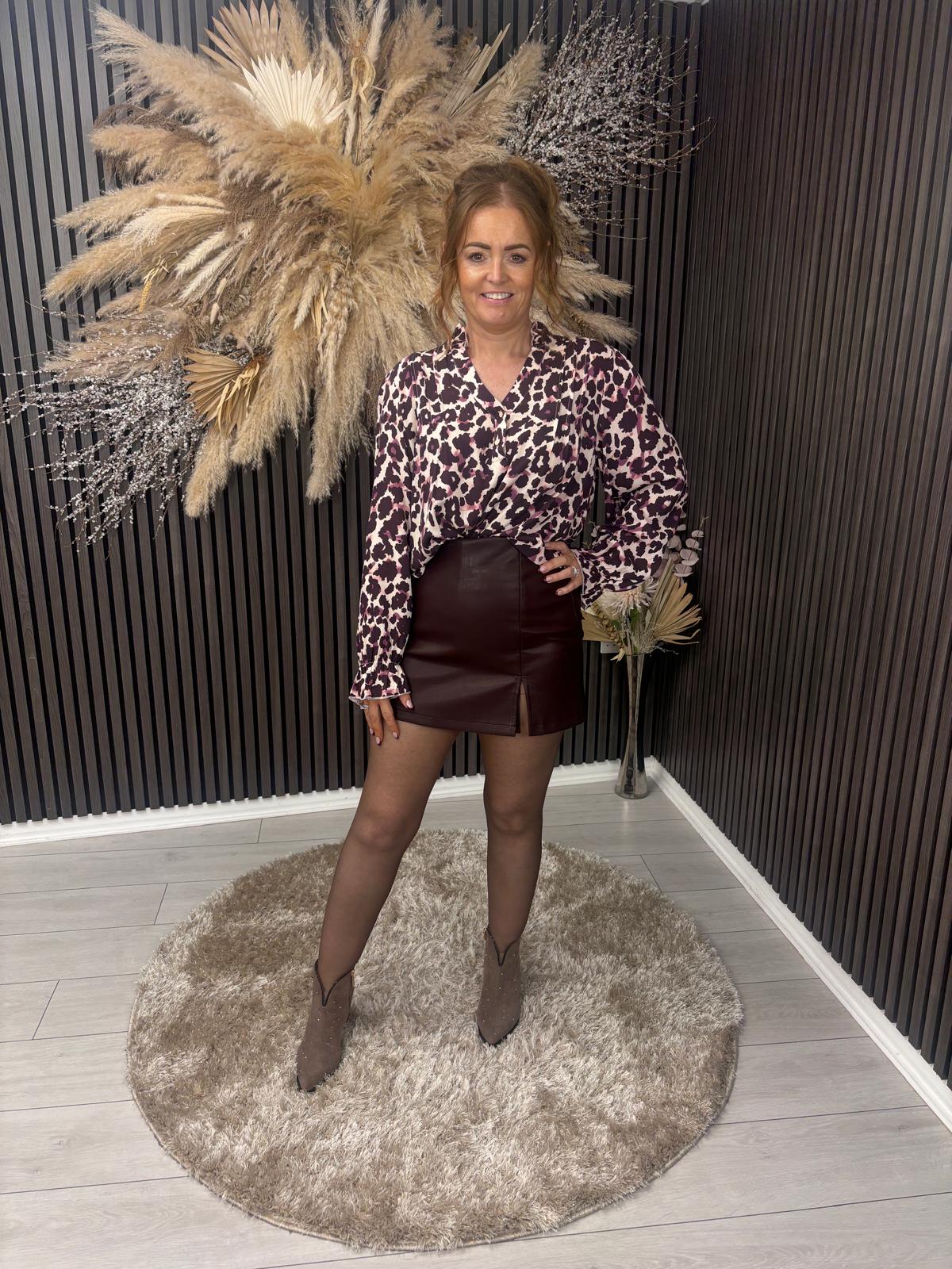 ALICE SKORT - DEEP PLUM