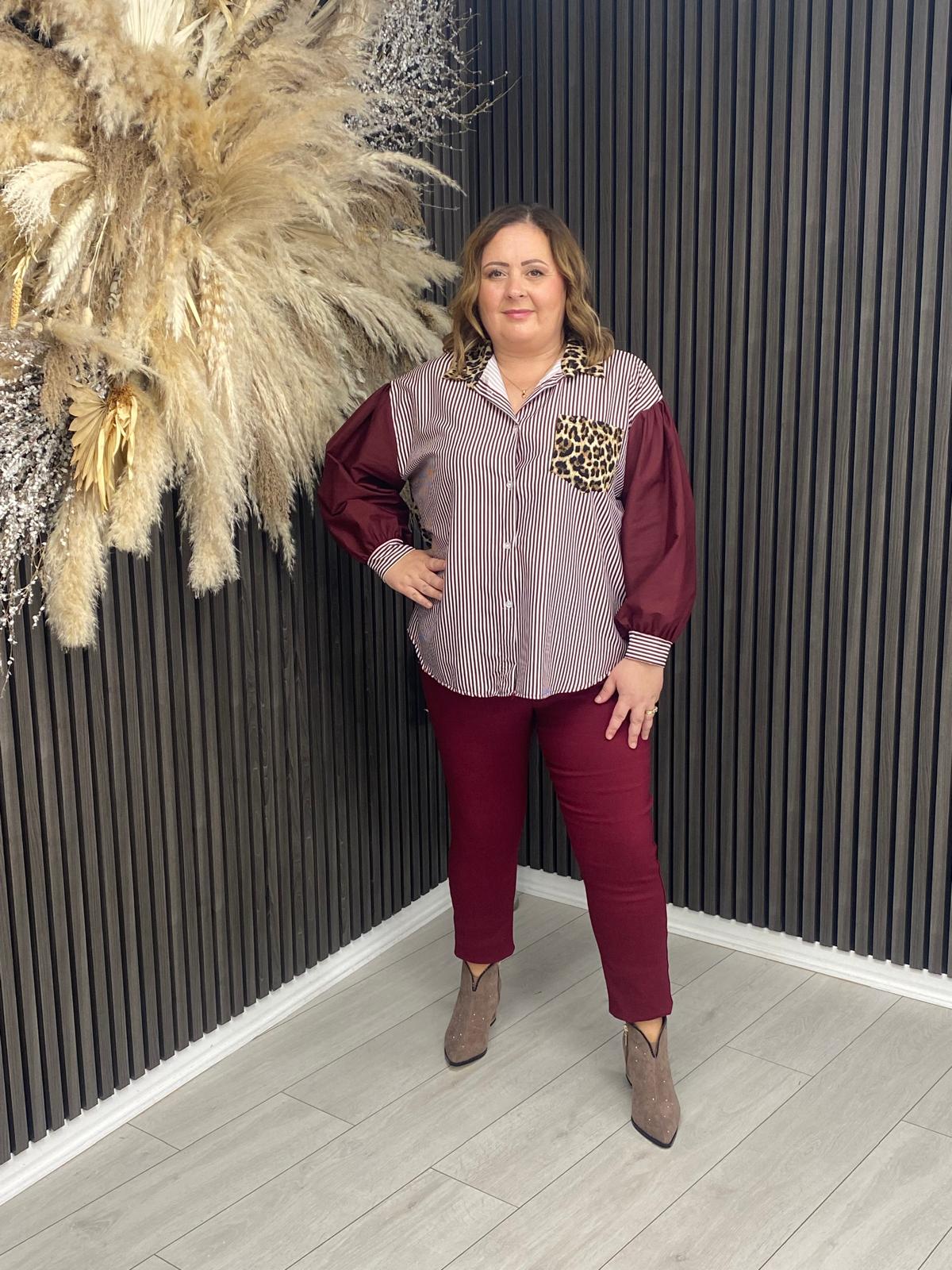 KRISTA SHIRT - BORDEAUX