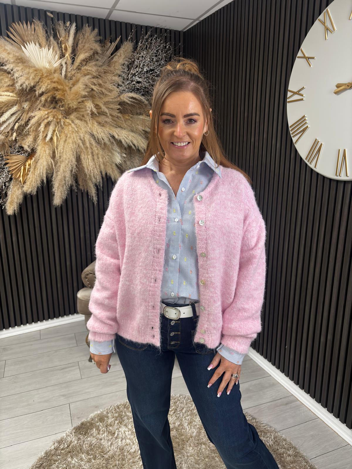 CAROLYN CARDIGAN - PINK