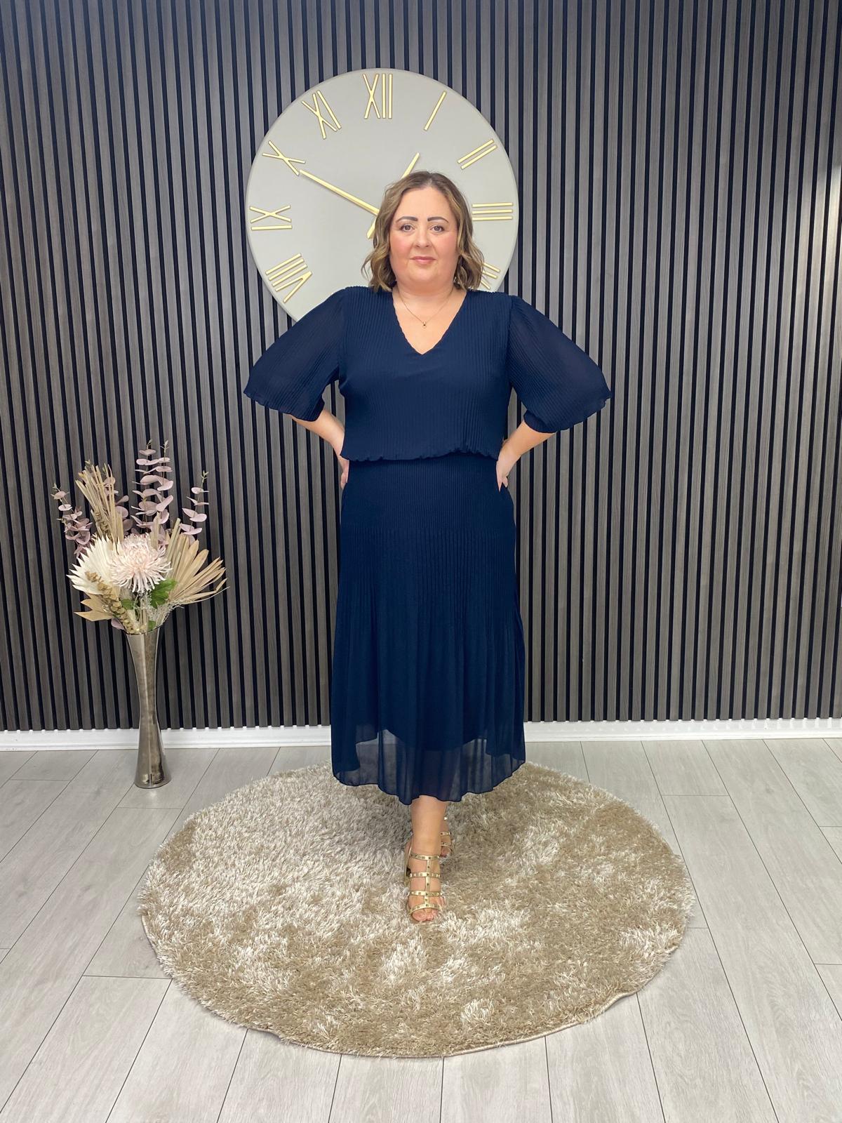 STACEY DRESS - NAVY