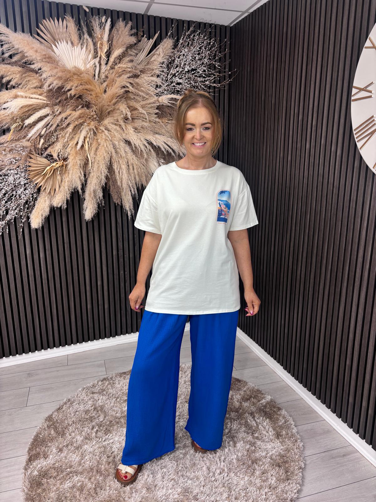 CIARA T-SHIRT - BLUE