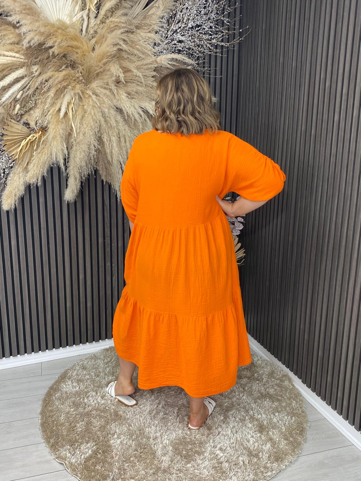 REMI DRESS - ORANGE