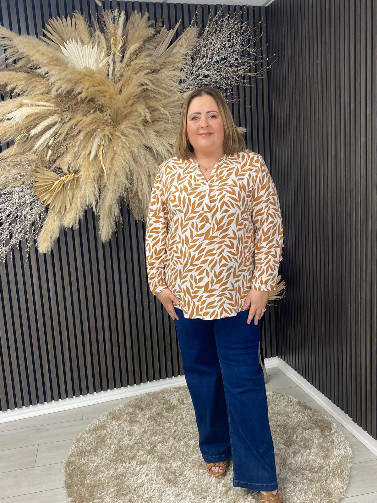 CAMELIA TOP - BROWN