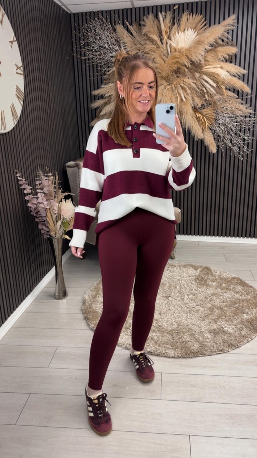 LORRAINE JUMPER - CREAM/WINE