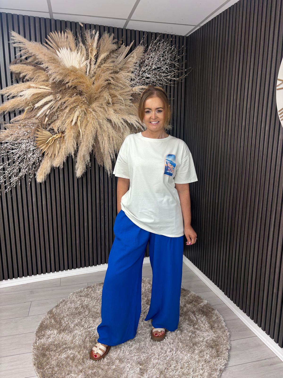 CIARA T-SHIRT - BLUE