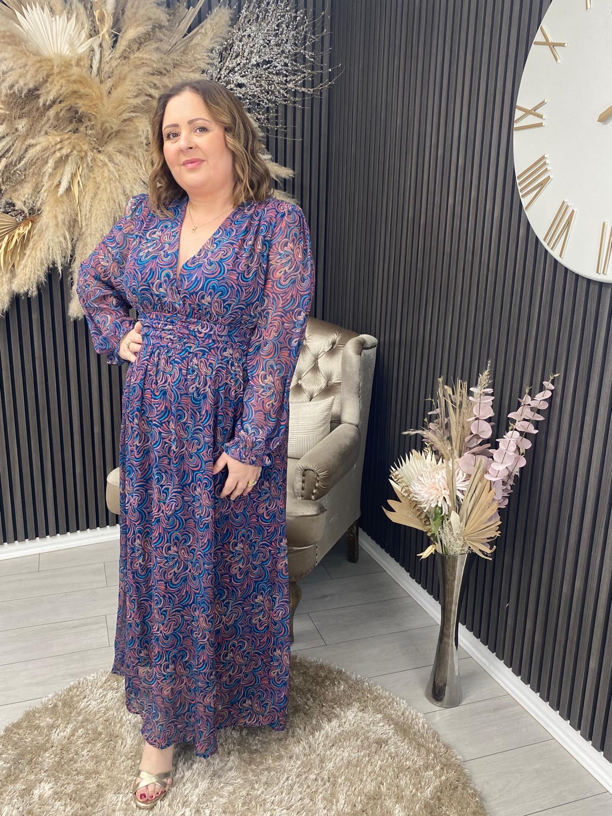 BREANNA DRESS - BLUE