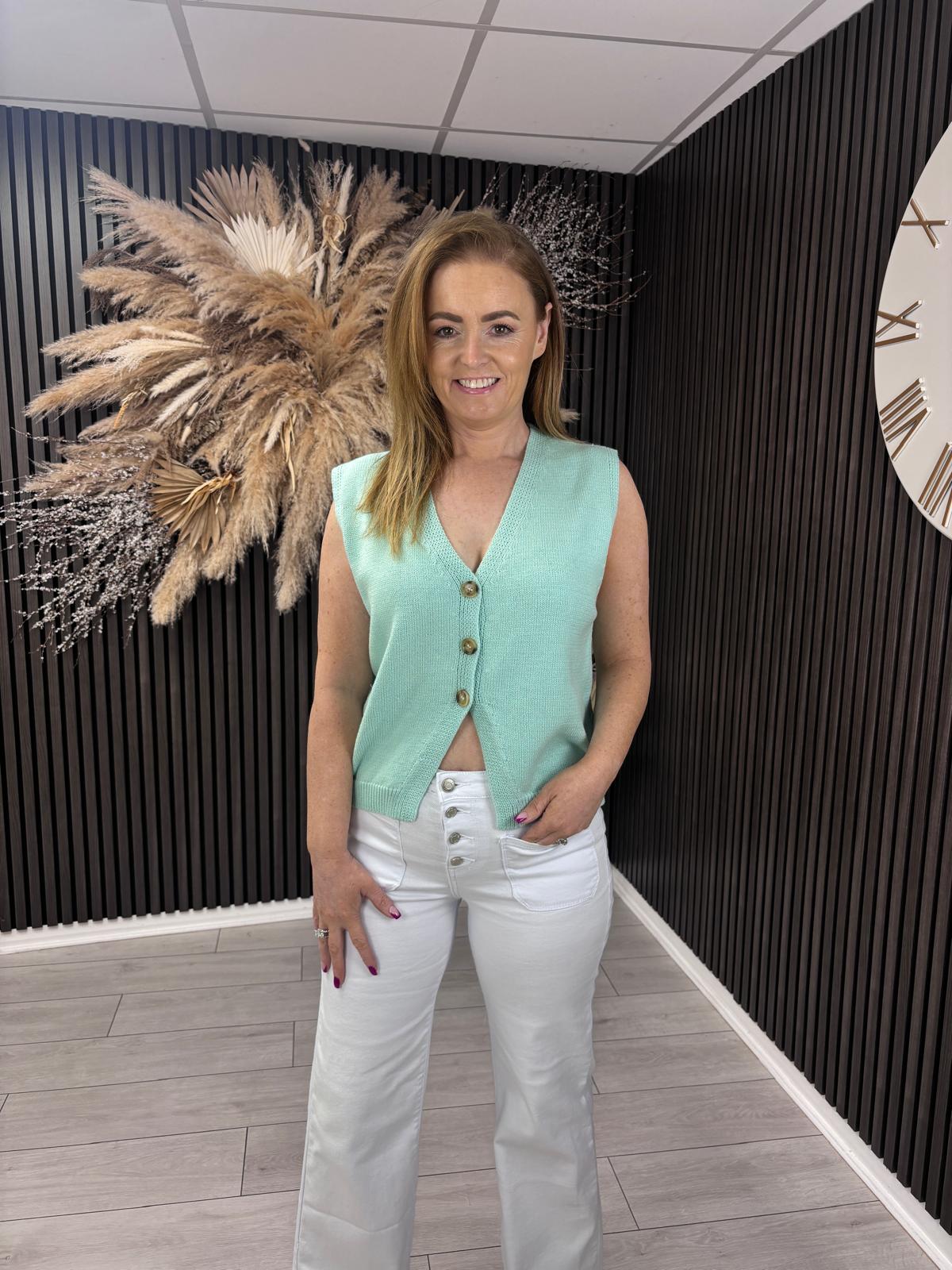 CARMEN VEST - MINT