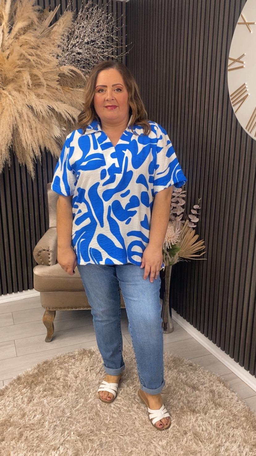 IRENA TOP - BLUE
