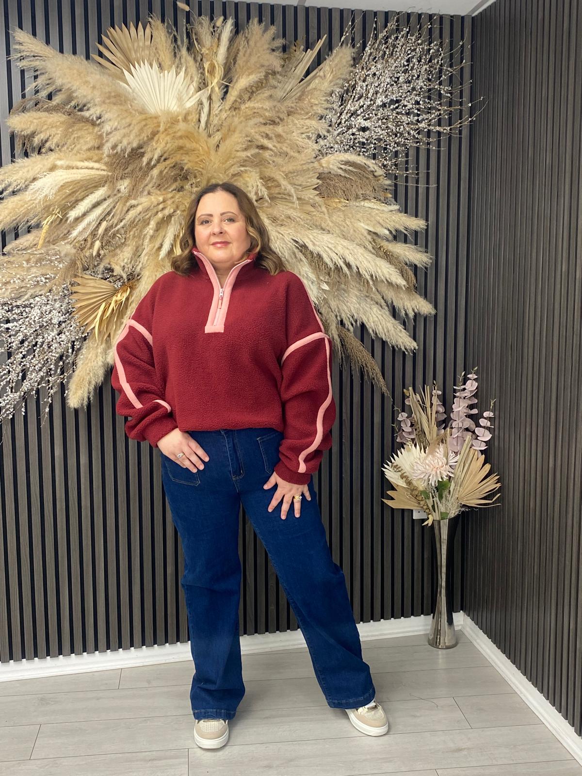 LULU FLEECE - BERRY