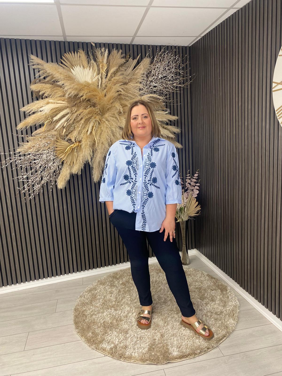 SHELLEY TOP - BLUE