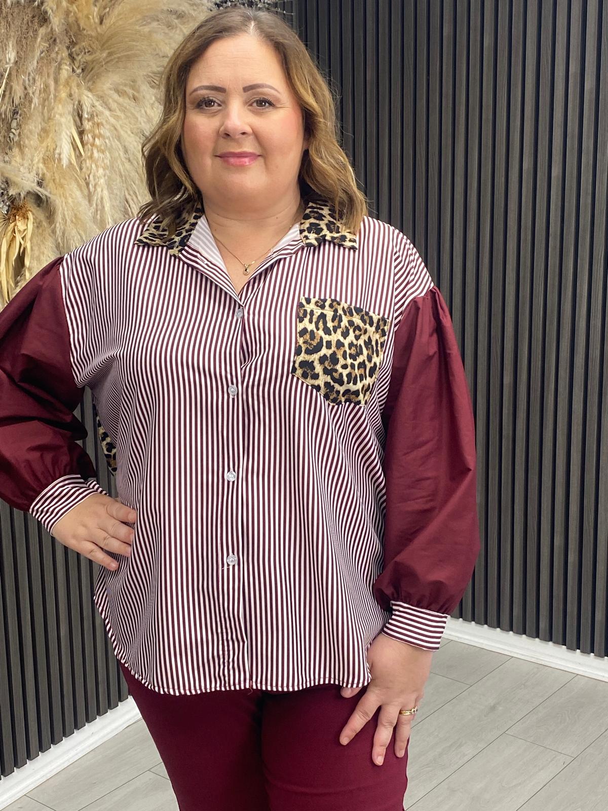 KRISTA SHIRT - BORDEAUX