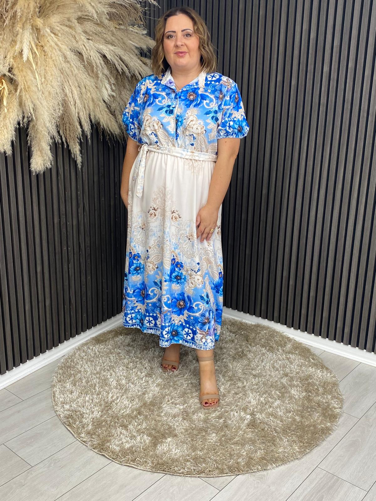 MARBETH DRESS - BLUE