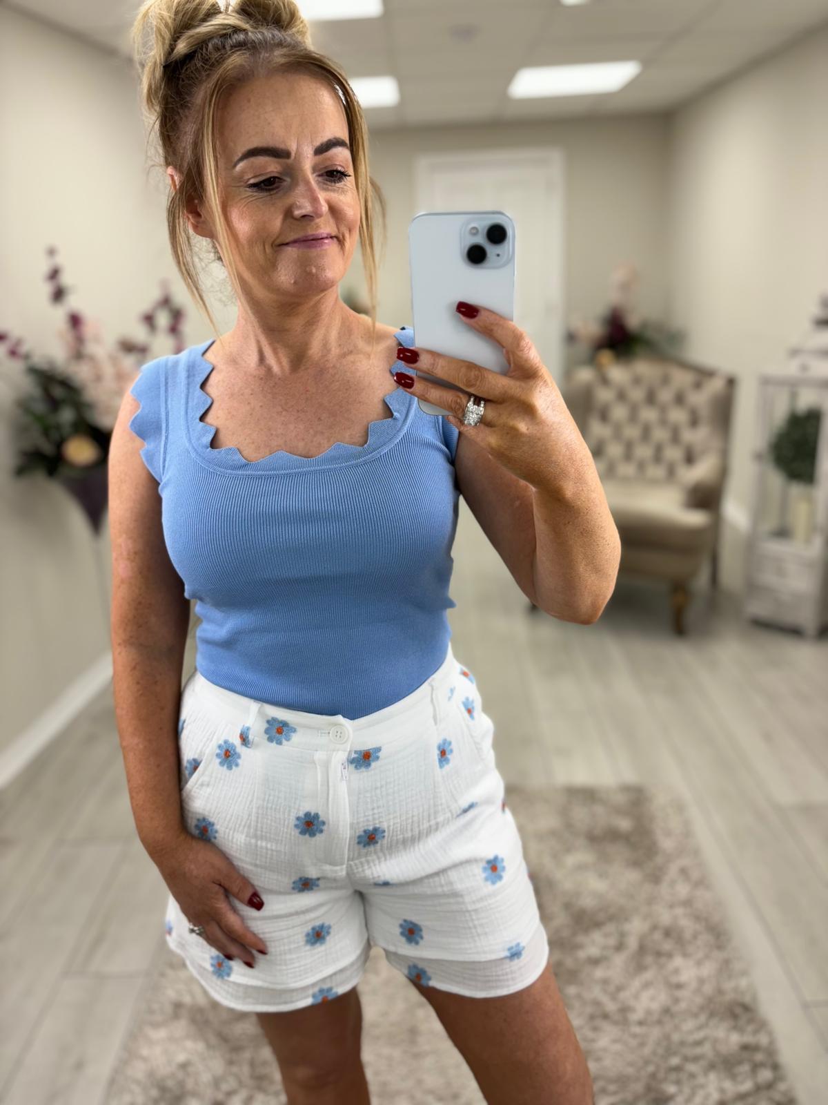LETITIA VEST - BLUE
