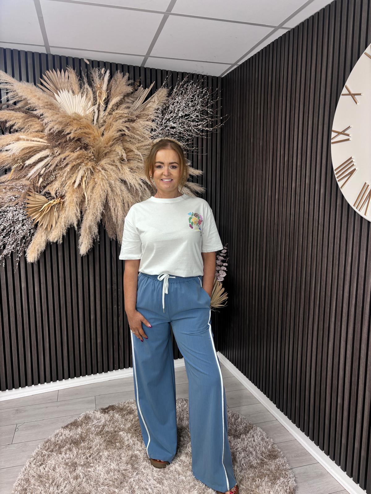 MARIONA TROUSERS - BLUE