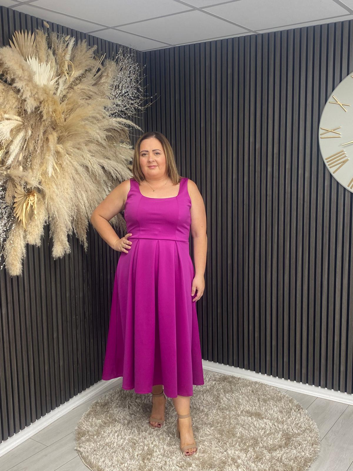 ERICA DRESS - FUCHSIA