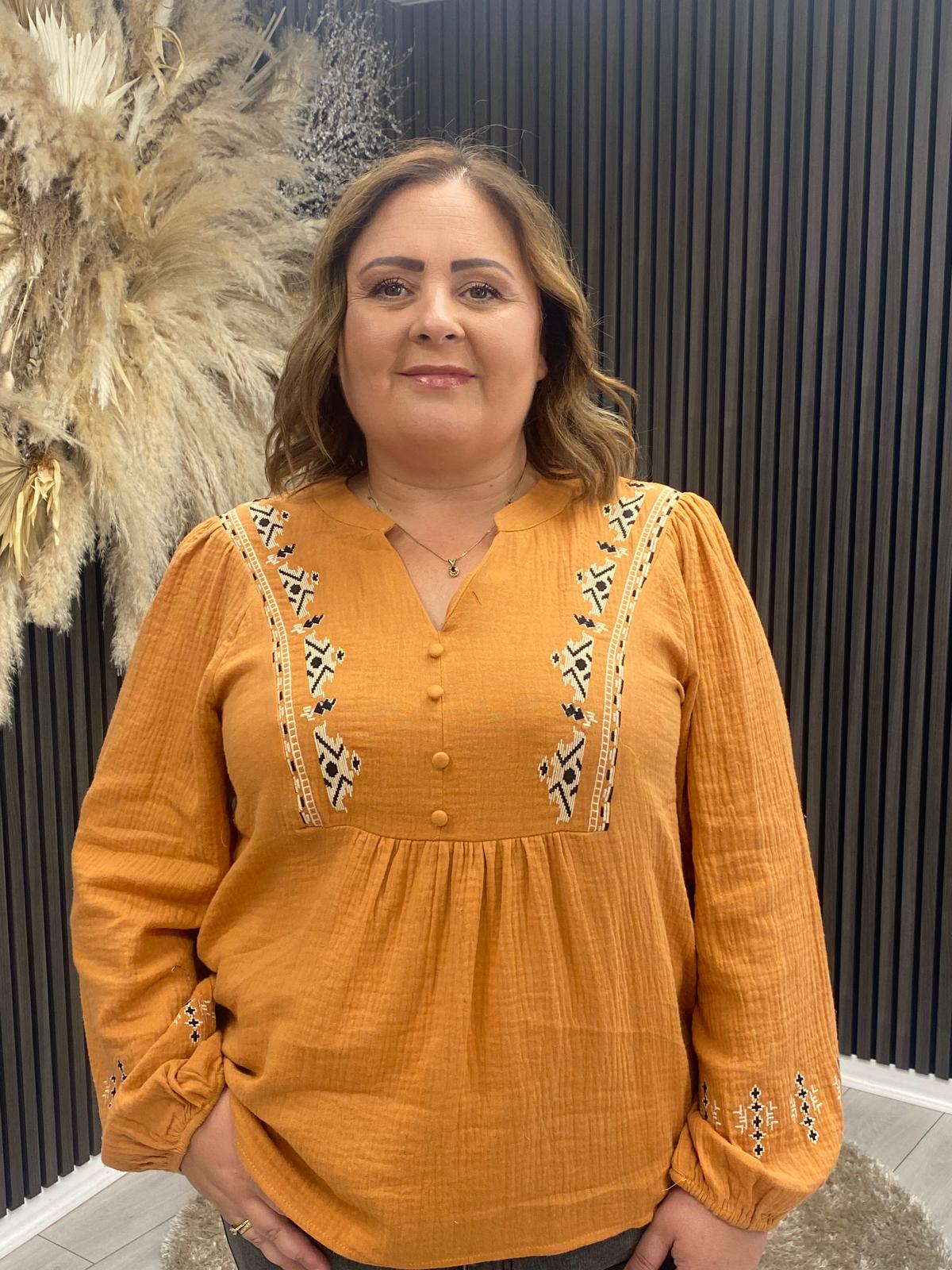 SOPHIA TOP - CAMEL