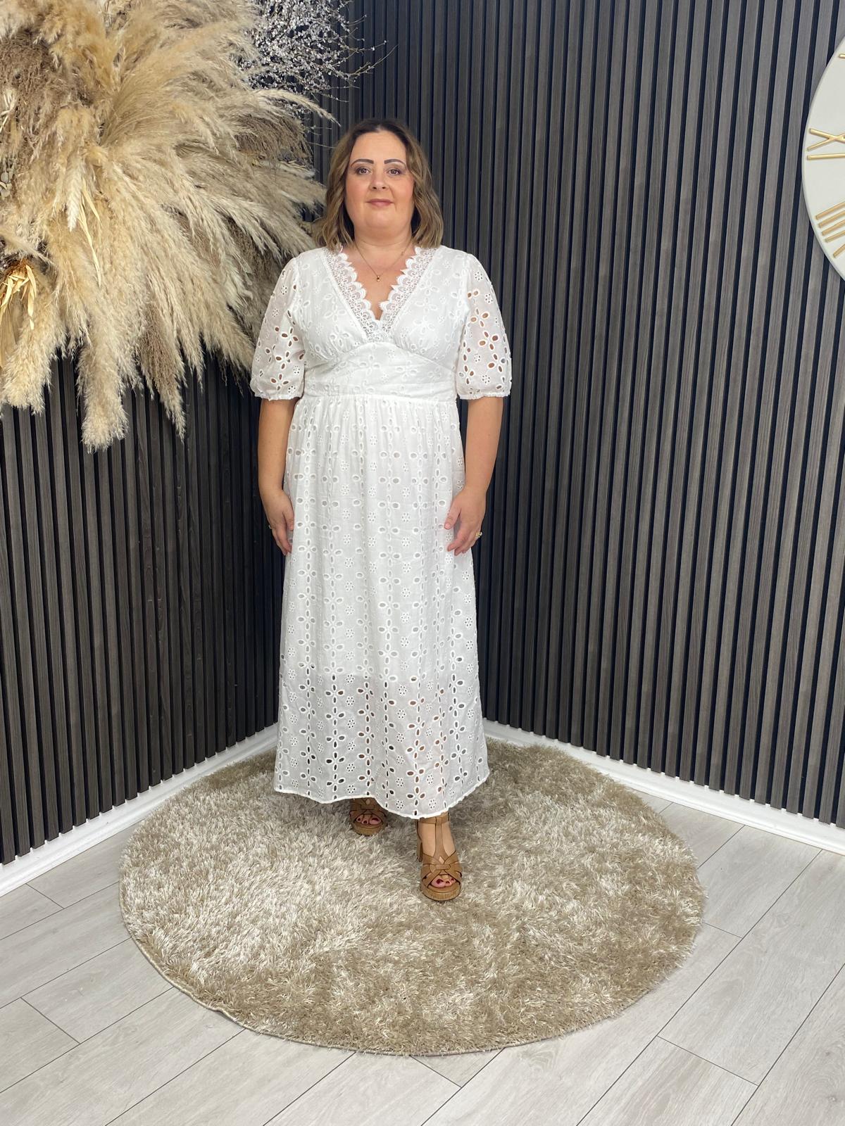 ADELINE DRESS - WHITE