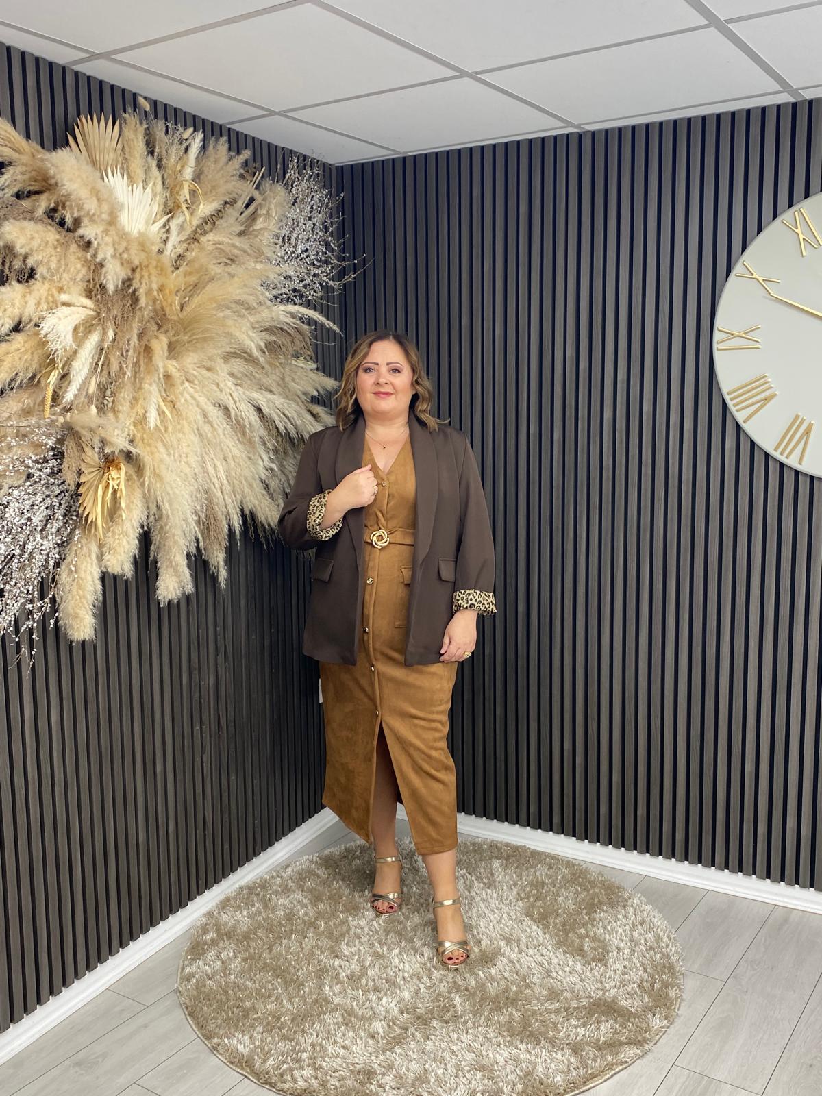 PATRICE DRESS - CAMEL