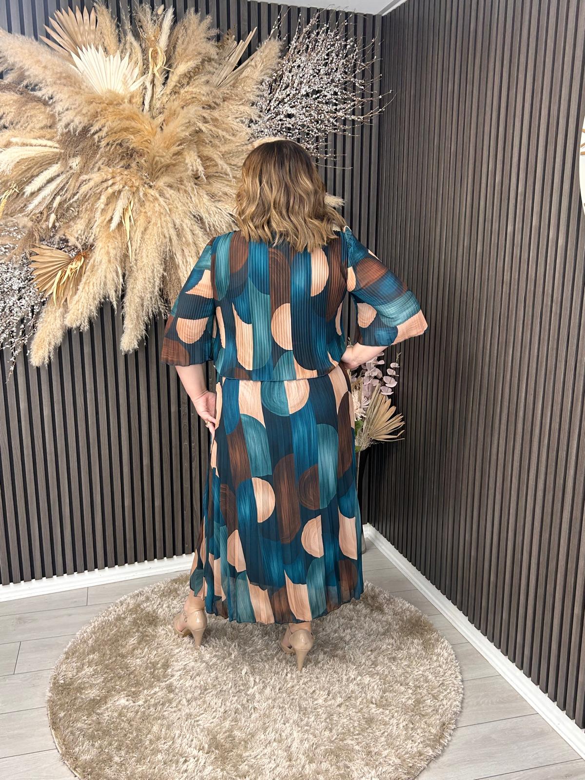 DENISE DRESS - TEAL
