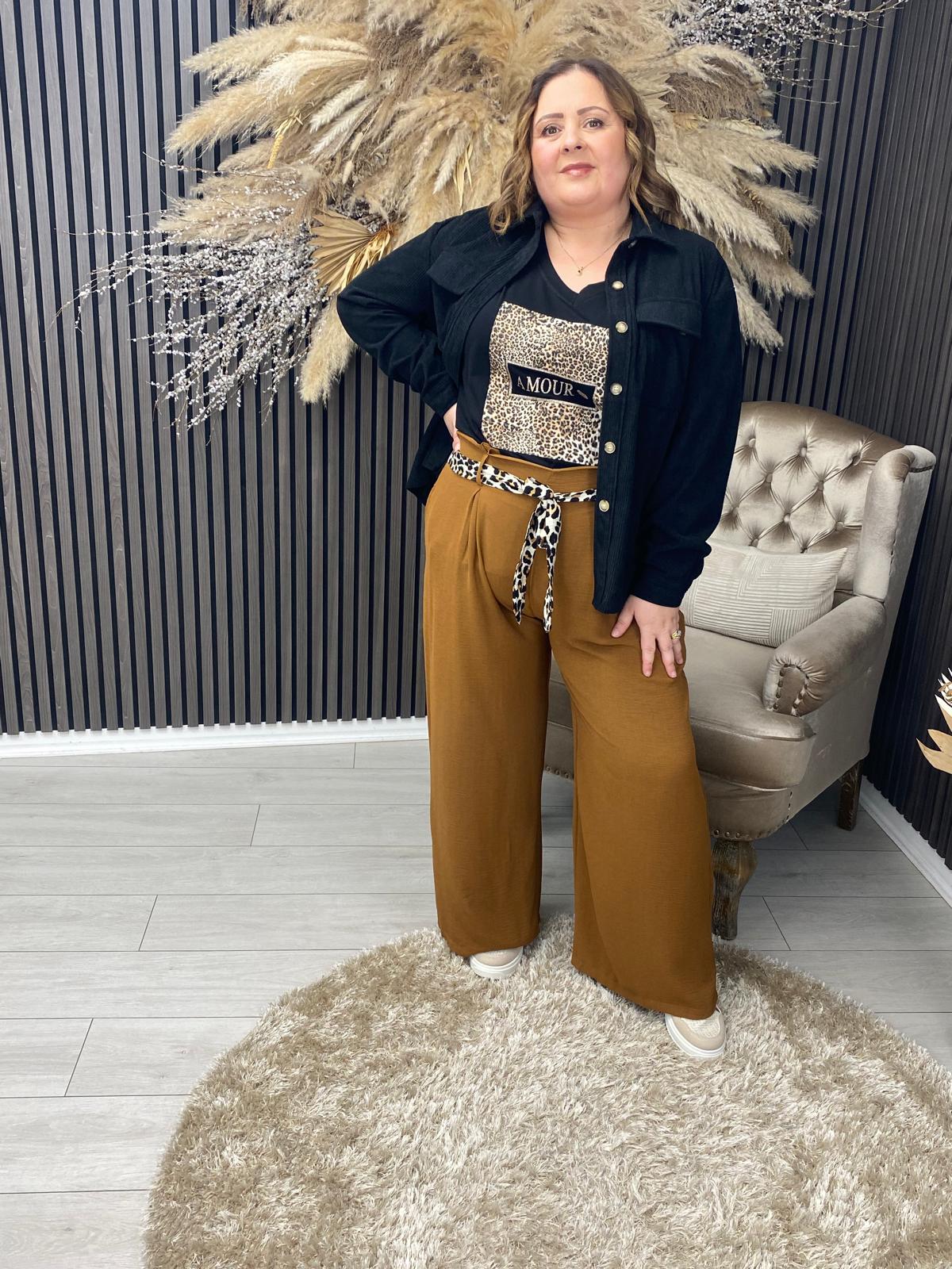 ELSIE TROUSER - CAMEL