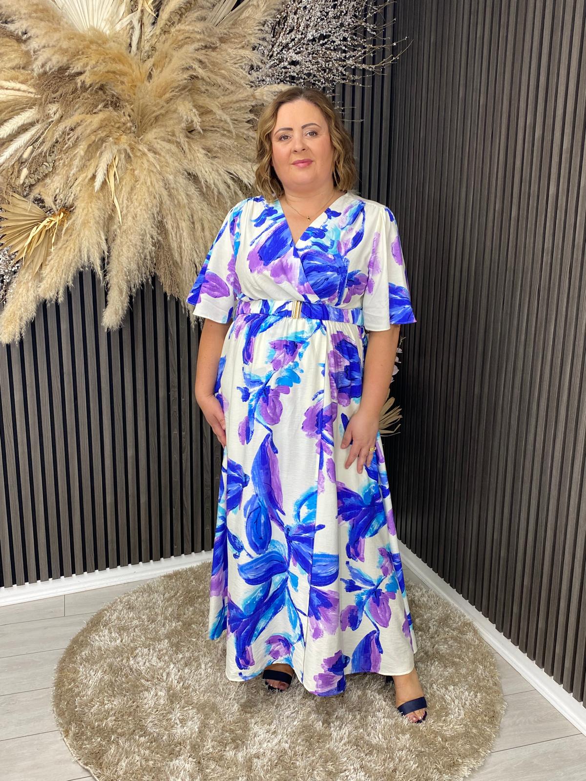 EVA DRESS - BLUE/PURPLE
