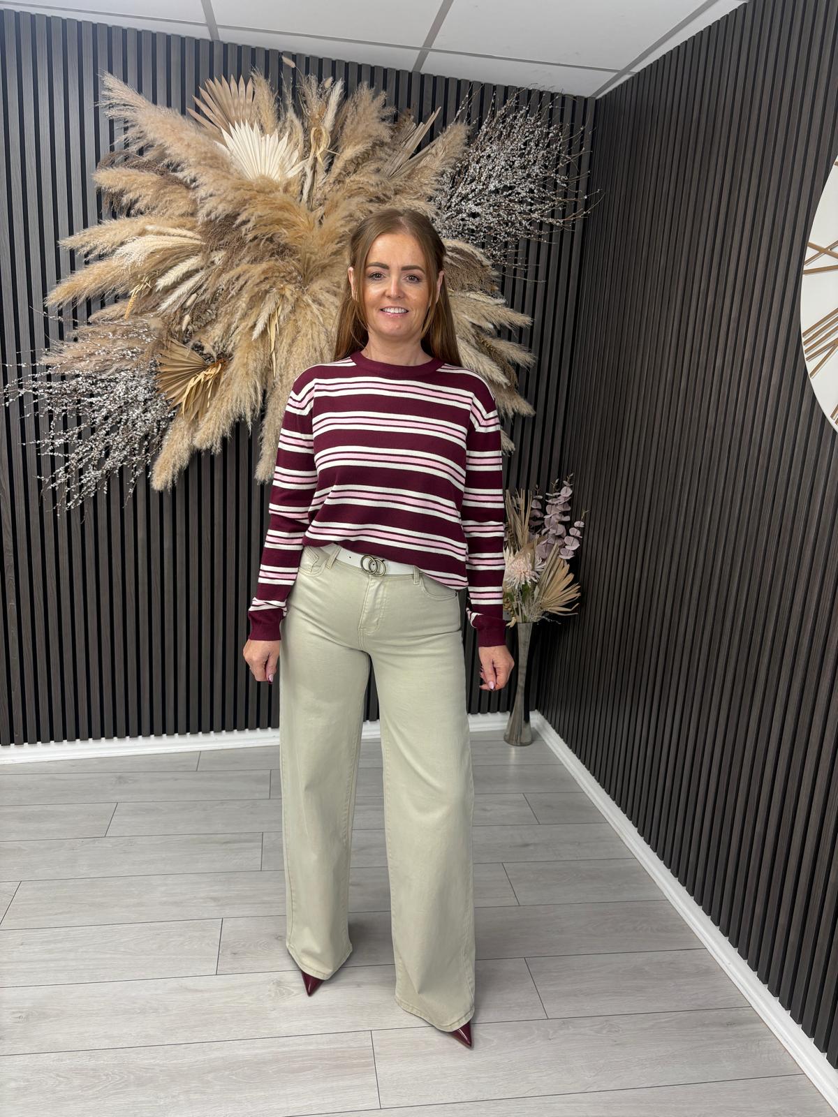 KEELY JUMPER - BURGUNDY