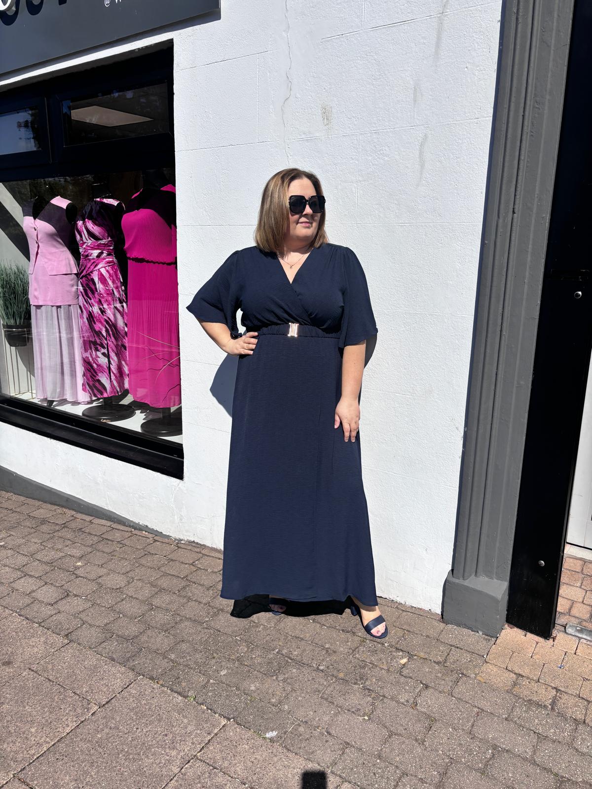 EVIE DRESS - NAVY