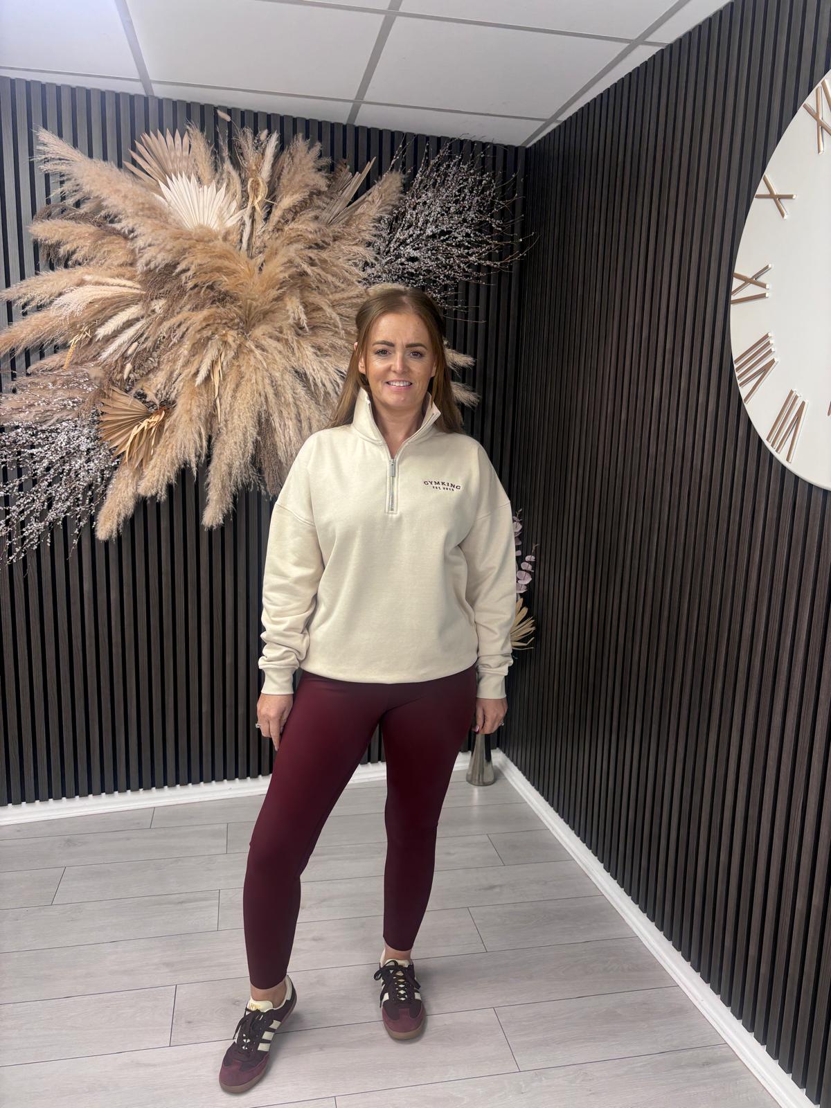 GYM KING 1/4 ZIP - BUTTERSCOTCH