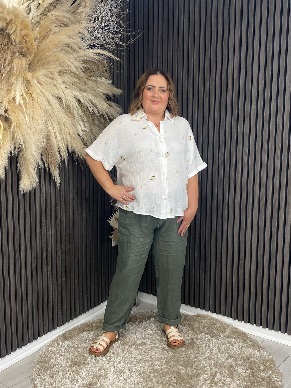 JACINTA TROUSER - KHAKI